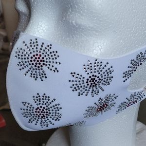 Face Mask!! "WHITE SHINE*** bedazzle!"